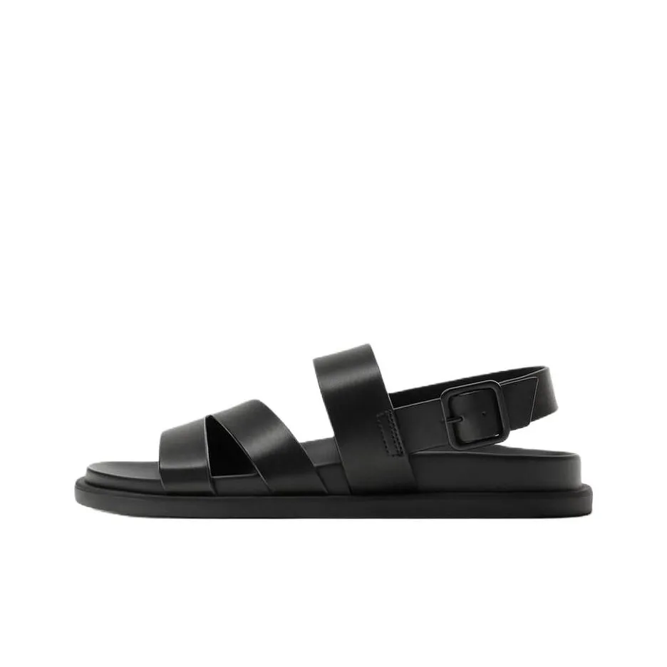 ZARA One Strap Sandals Men's Black