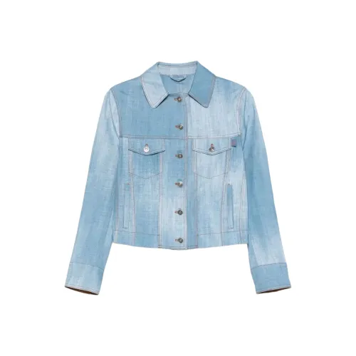ERMANNO SCERVINO Синие Женские Джинсовые Куртки