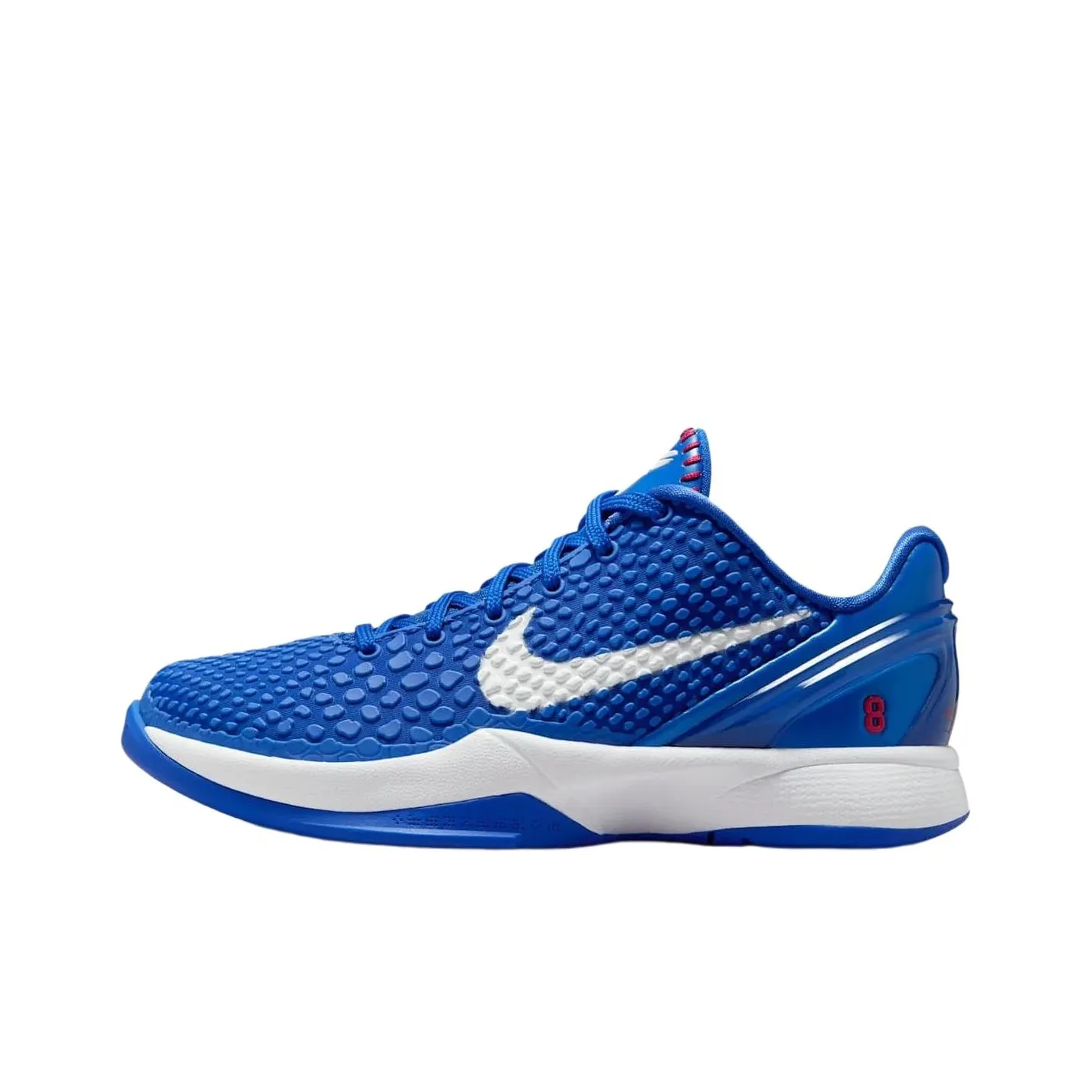 Nike Zoom Kobe 6 Slip-resistant Abrasion-resistant Low Top Детские баскетбольные кроссовки Blue