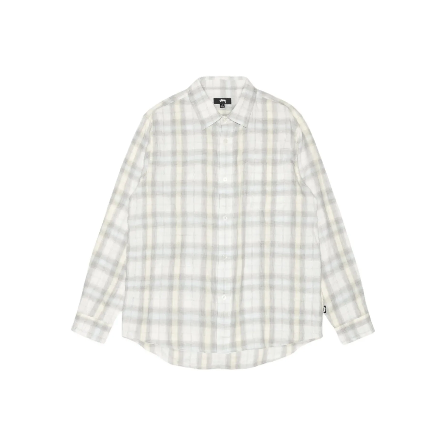 Stussy SS25 Пляж Клетчатая Рубашка Унисекс