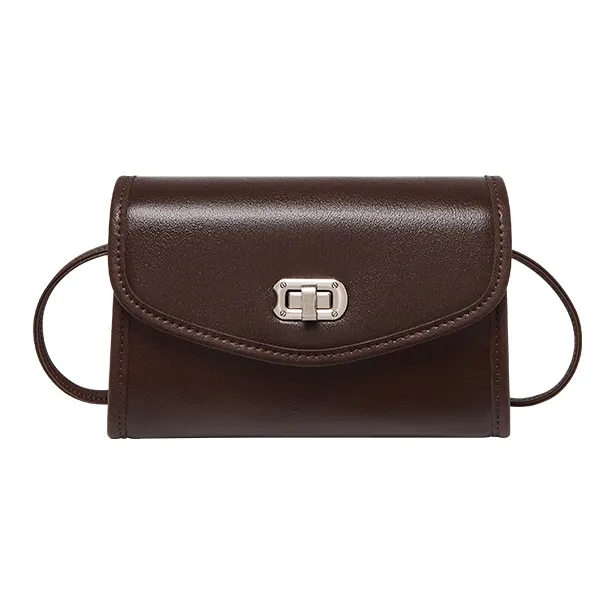 Narandu Cow Leather With Synthetic Leather Crossbody Bag Women's Vegetable Tanned Brown/Vegetable Tanned Brown