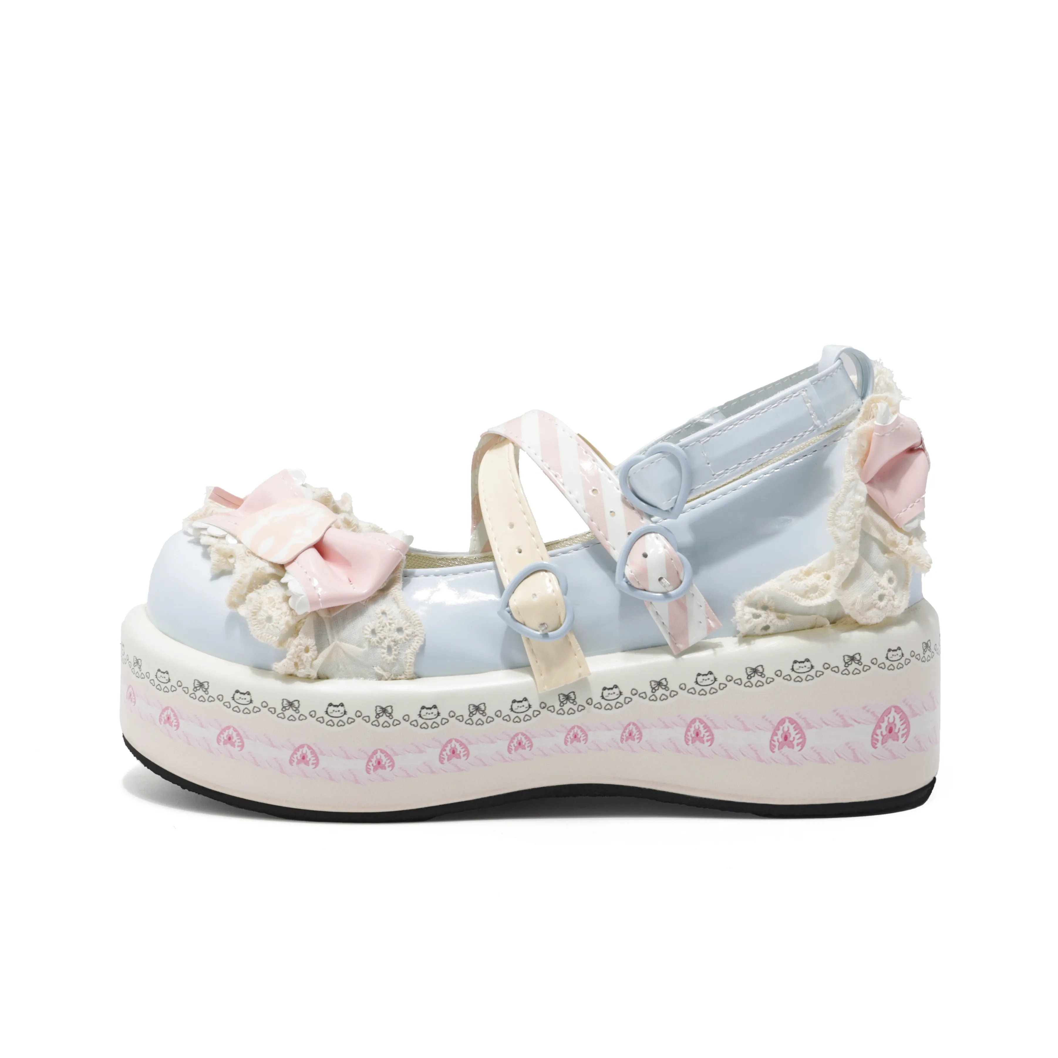 Yang Nianhua Платформа Туфли Мэри Джейн Женские