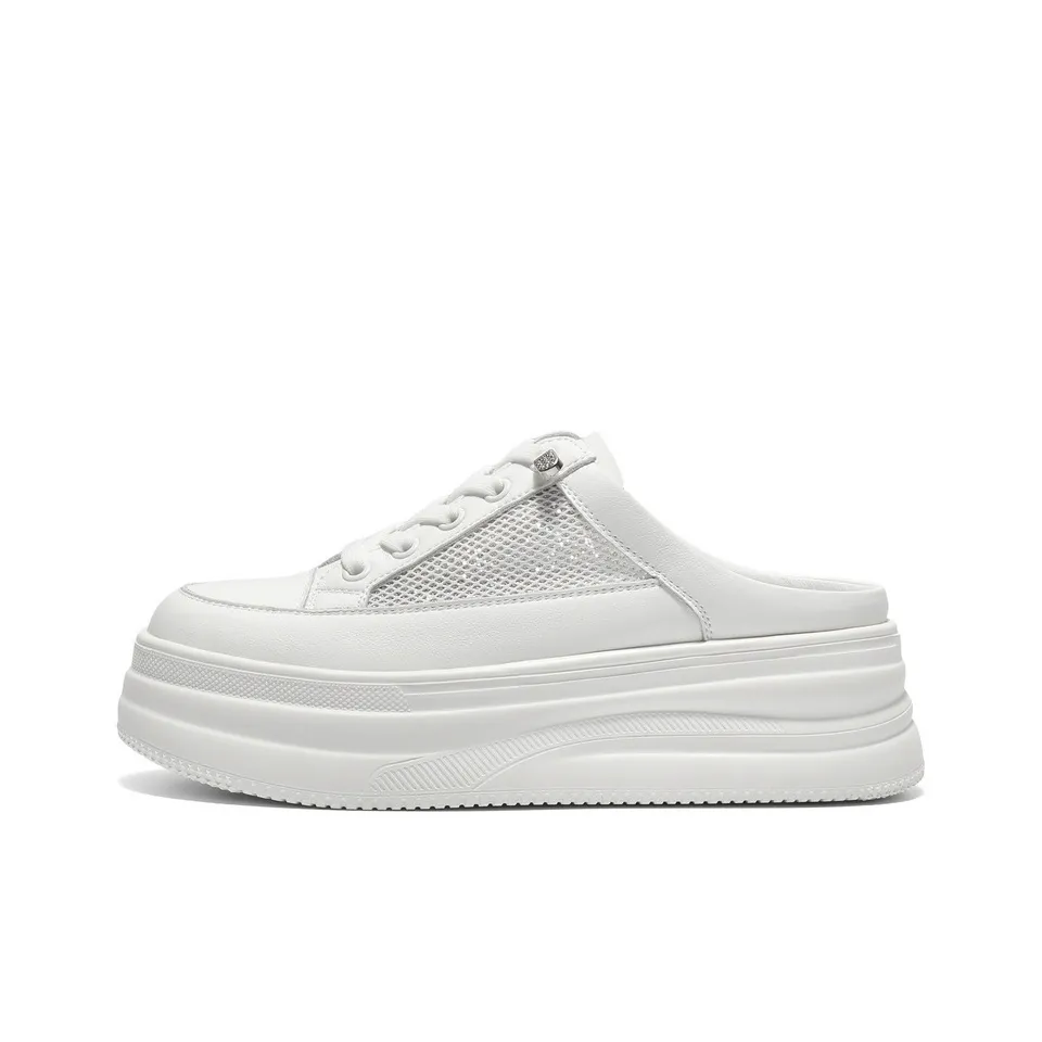 Белль Антизапахивающие Домашние тапочки Женские Белые