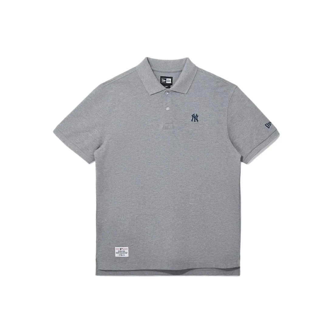 New Era Серый Унисекс Поло