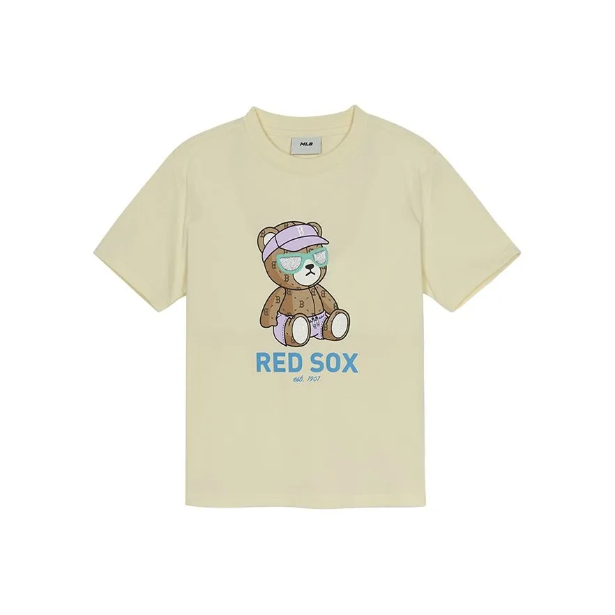 MLB KIDS Бостон Красный So T Рубашка SS25 Светло-бежевый Дети Возраст 3-7 лет