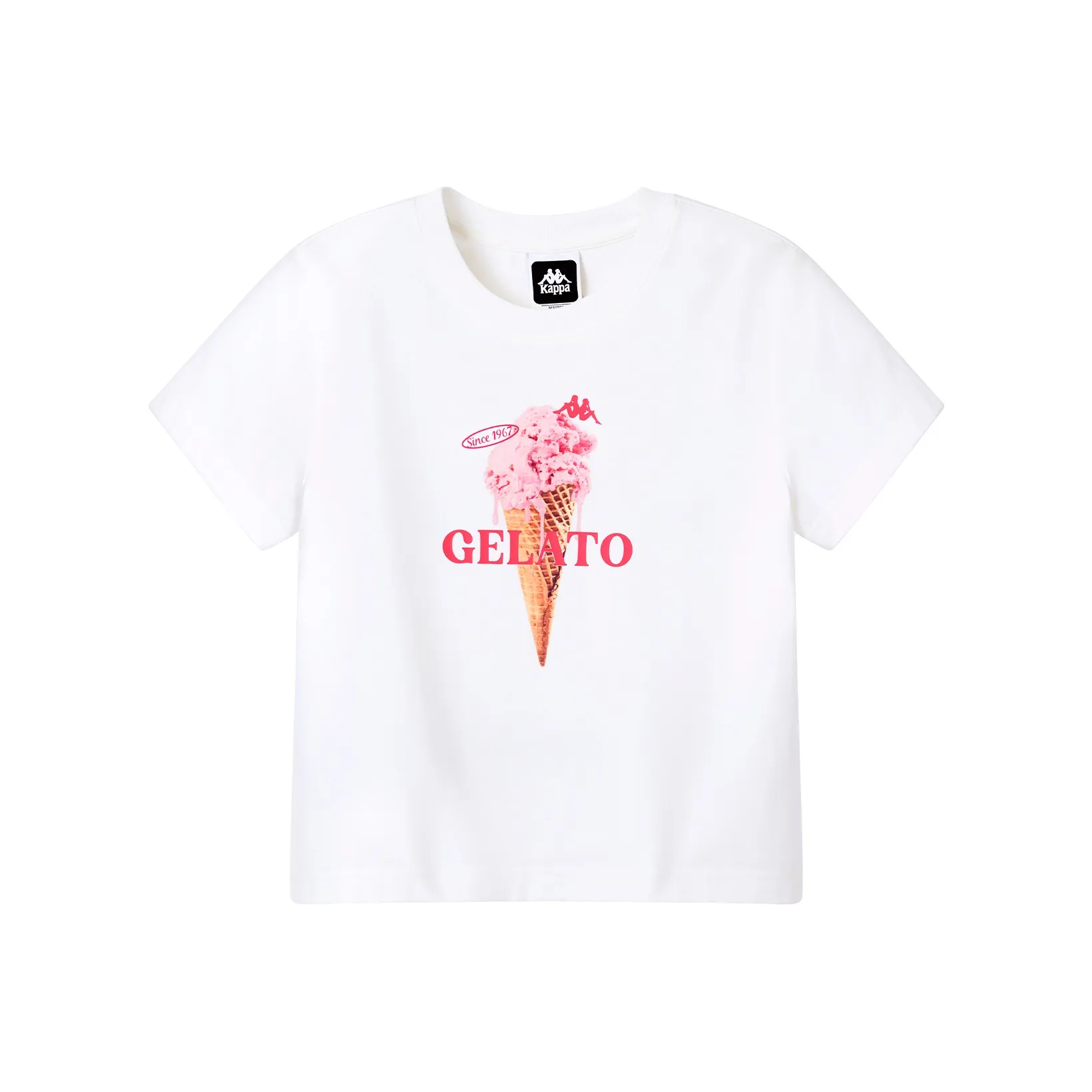 KAPPA Повседневный Cartoon Sweet Style С принтом Короткий рукав Удобный Versatile Loose Fit T-Shirt Женская