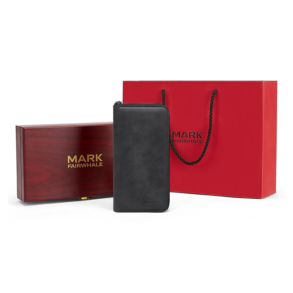 FAIRWHALE Синтетическая кожа Клатч Кошелек для карт Мужской Серый Хаки