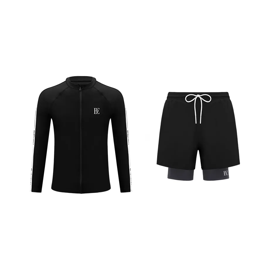 BALNEAIRE Мужская серия Купальный костюм Комплект Мужской Глубокий черный