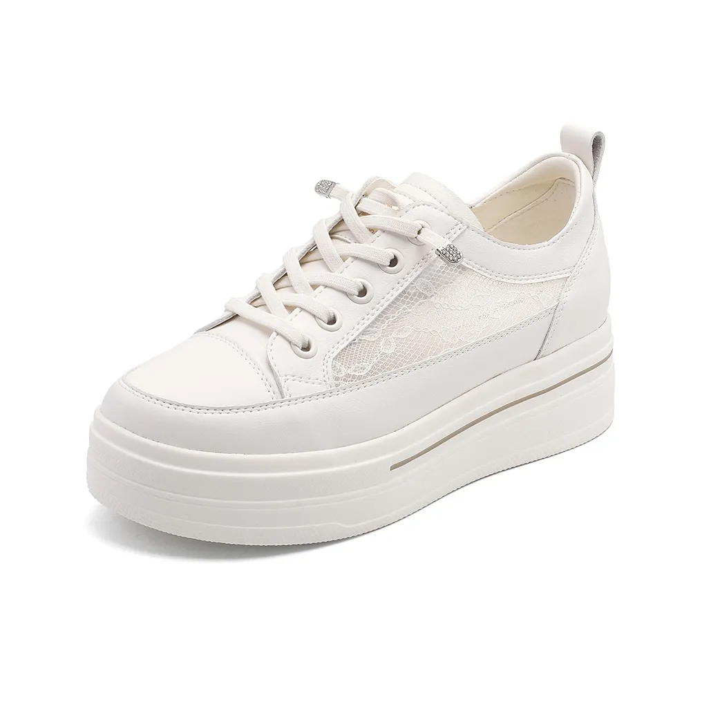 RED DRAGONFLY Женские Модные Кроссовки Повседневная Обувь Женская Белая Платформа Увеличение Высоты Дышащая