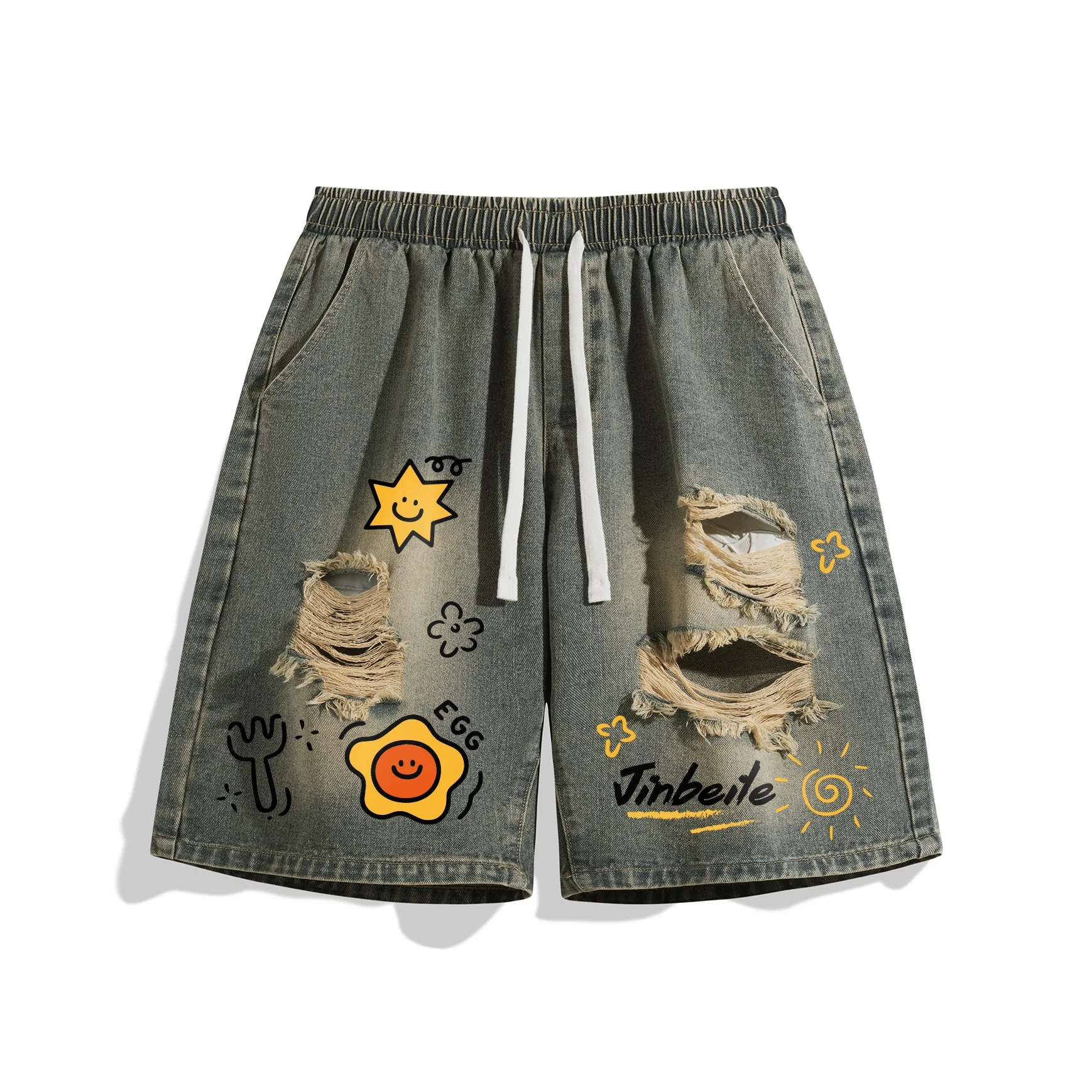 JINBEILE Унисекс Джинсовые шорты