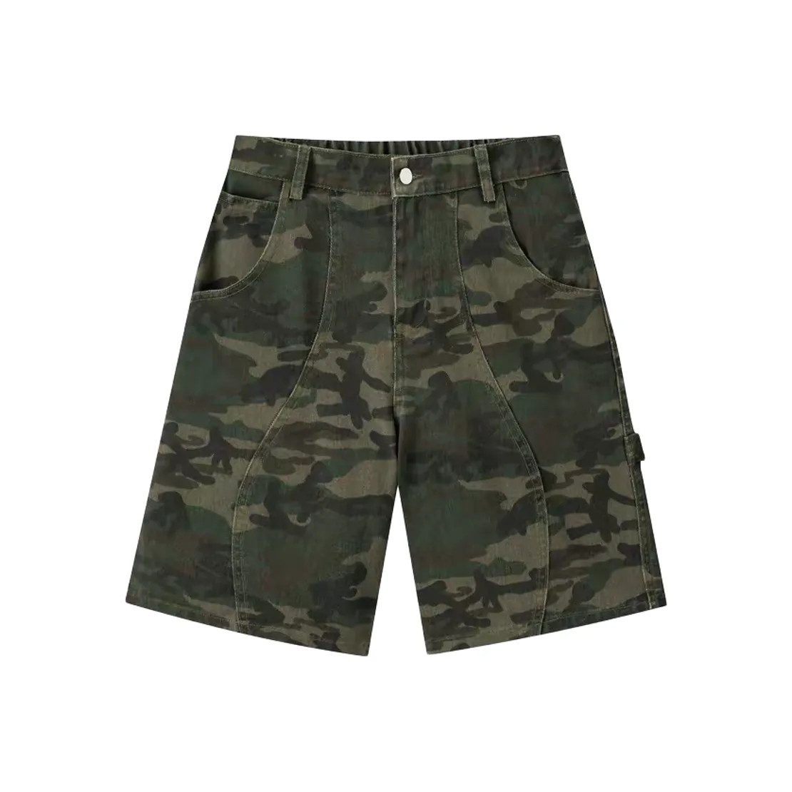 DILANGNIU Камуфляж [Высокое качество, интенсивно промытый] Унисекс Джинсовые шорты
