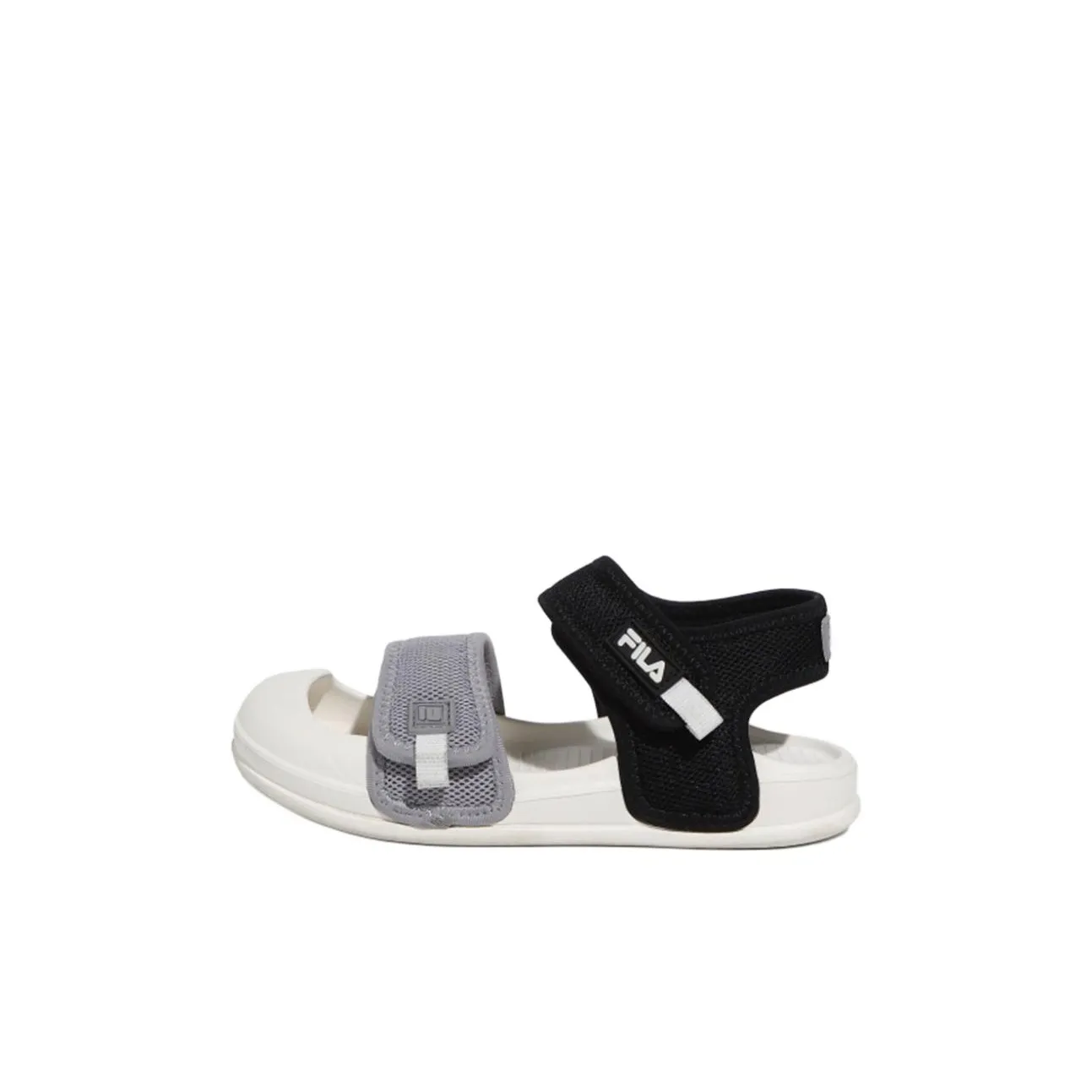 FILA KIDS Комфортные противоскользящие устойчивые к истиранию низкий топ детские сандалии черного и серого цвета для детей 3-7 лет