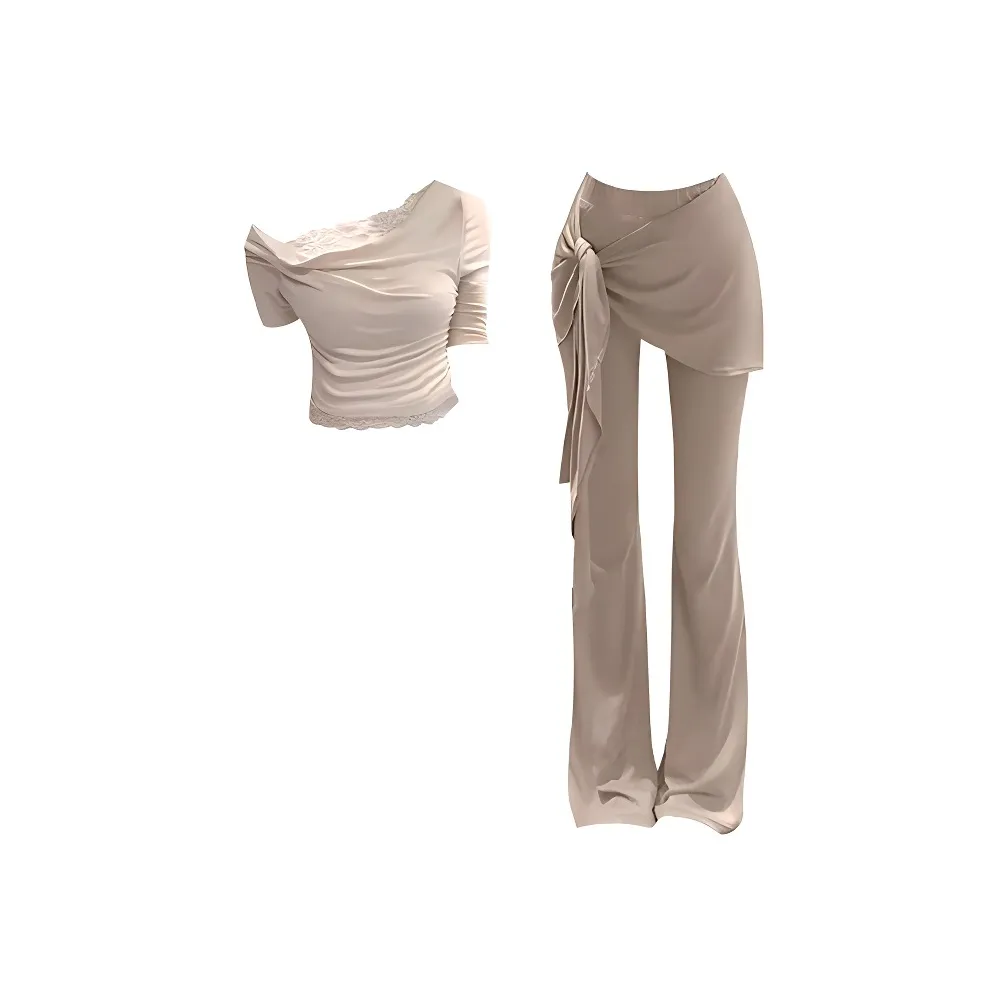 CANTALOVE Цвет изображения Топ + брюки Женские Повседневные костюмы