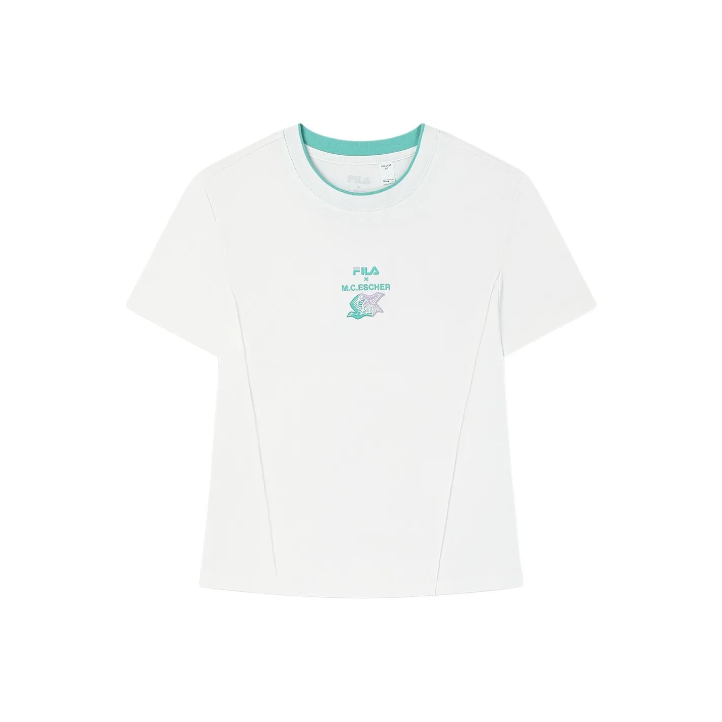 FILA x M.C.ESCHER SS25 T-Shirt Женская Cloud White