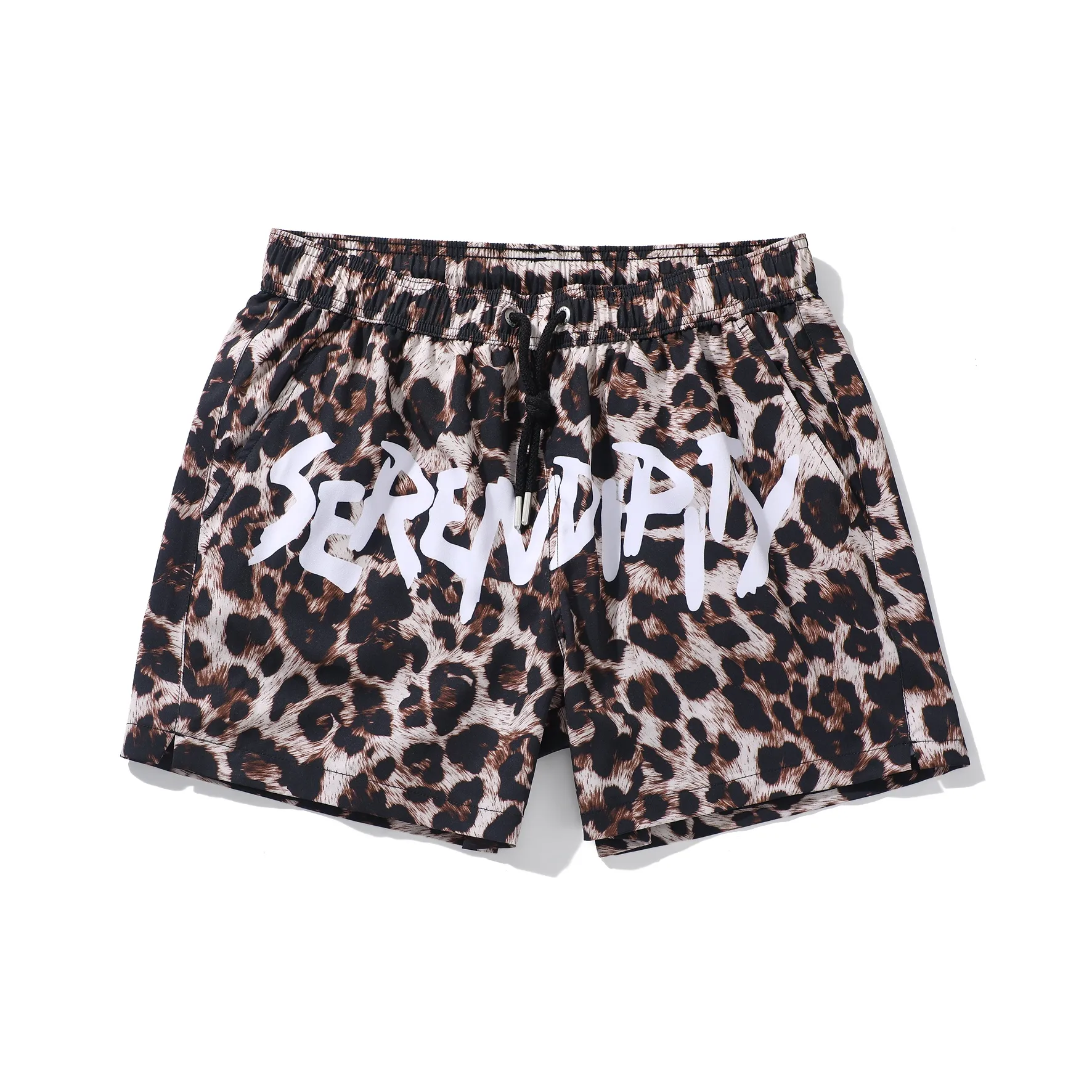 GAILANG Леопардовый принт, буква, мужские пляжные шорты