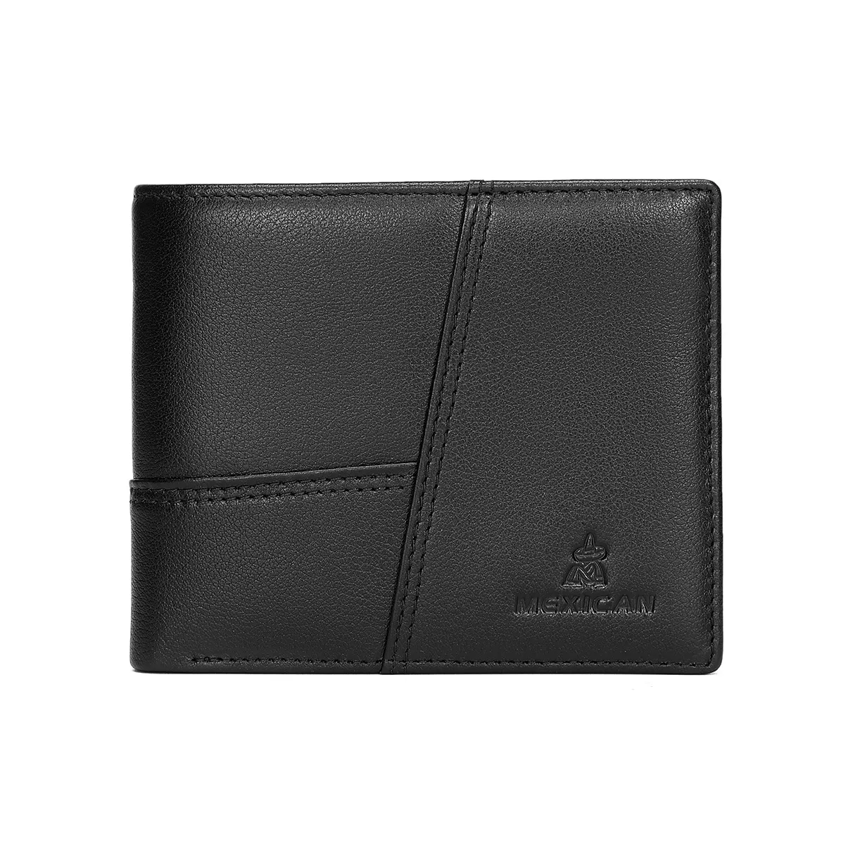 MEXICAN Коровья кожа Держатель для карт кошелек Стандартный Мужской Черный