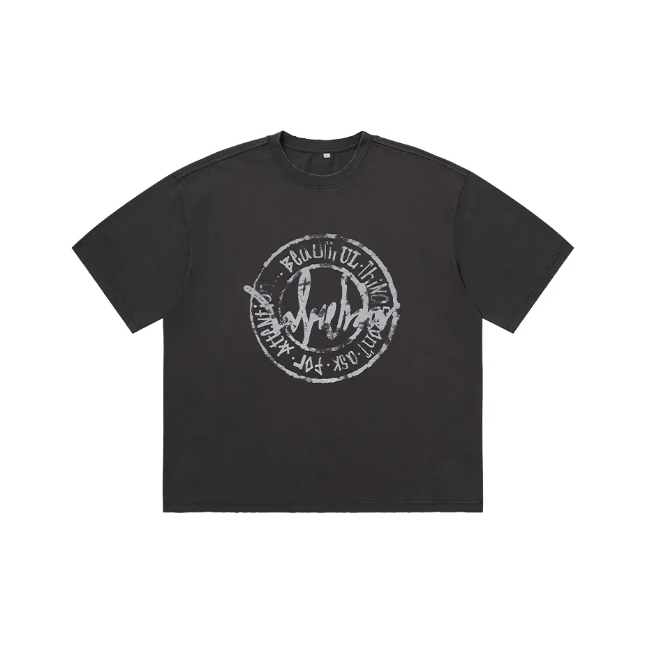 LOVE ME LATER Circle Logo Short Sleeved T Shirts Unisex