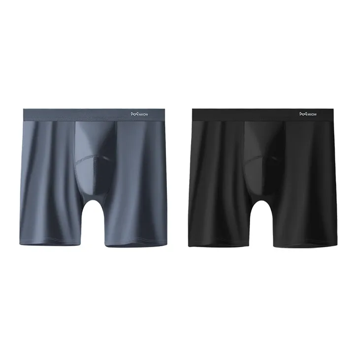 MIIOW Трусы Спортивный стиль Удлиненные Anti Minority Нога Мужской 2 упаковки