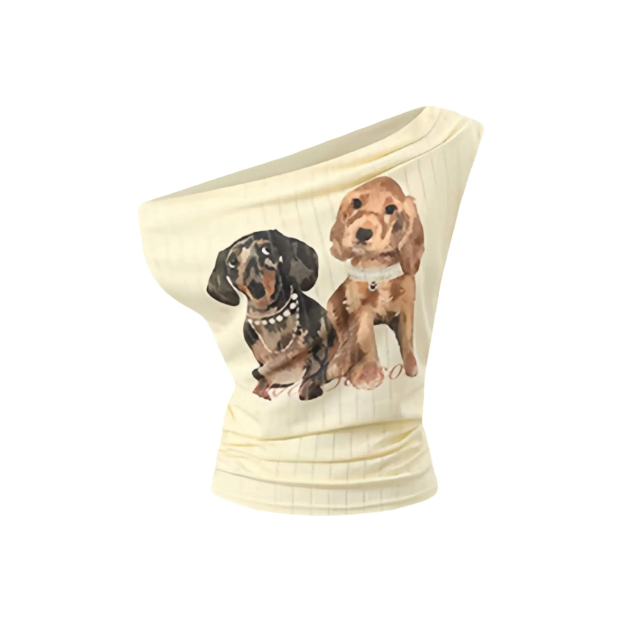 ANNA CUTE Т-рубашка с оборванным рукавом женская