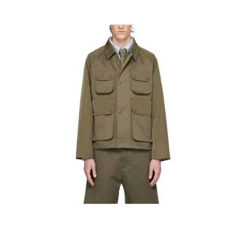 THOM BROWNE Хаки зеленый Мужские Куртки