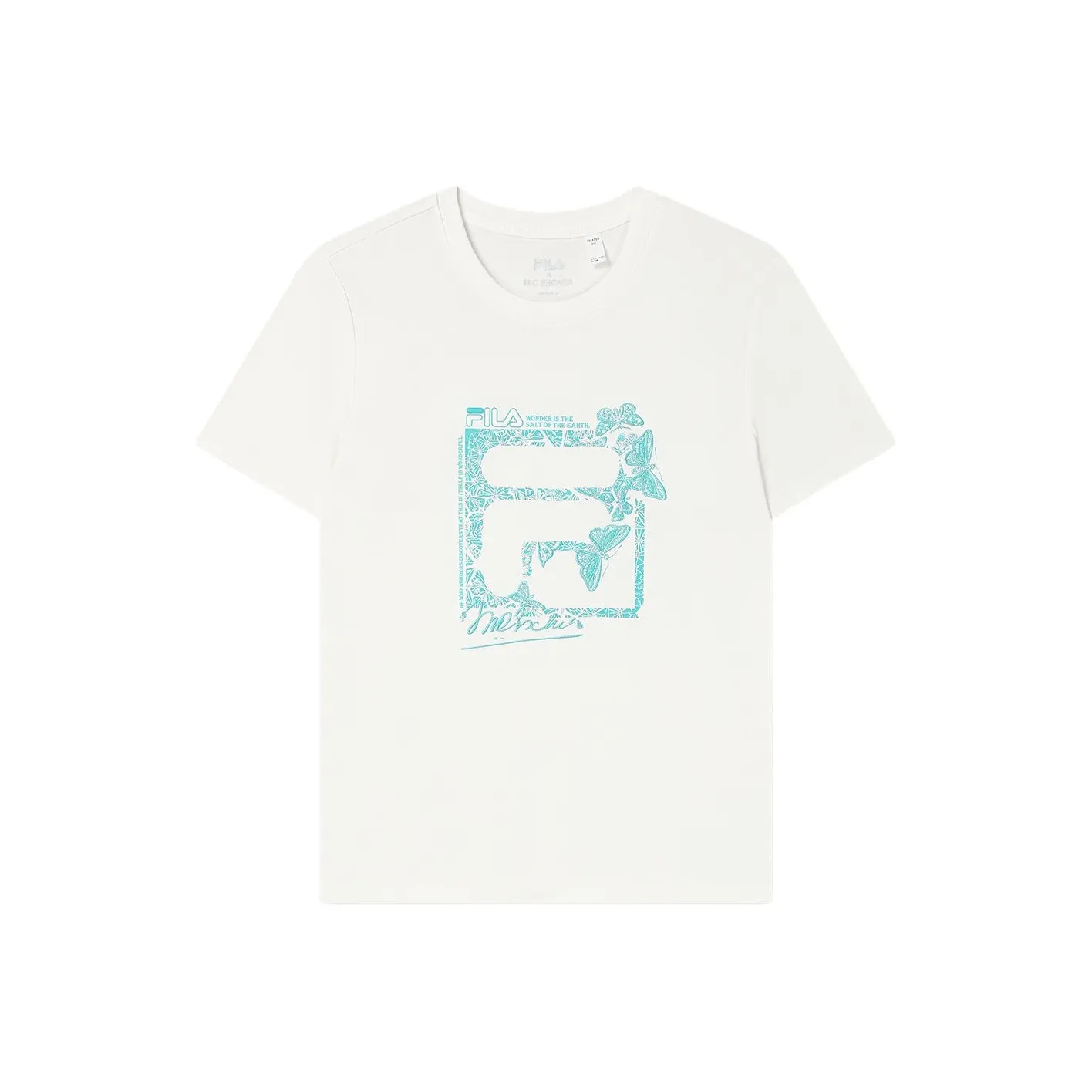 FILA x M.C.ESCHER SS25 T-Shirt Женская Cloud White