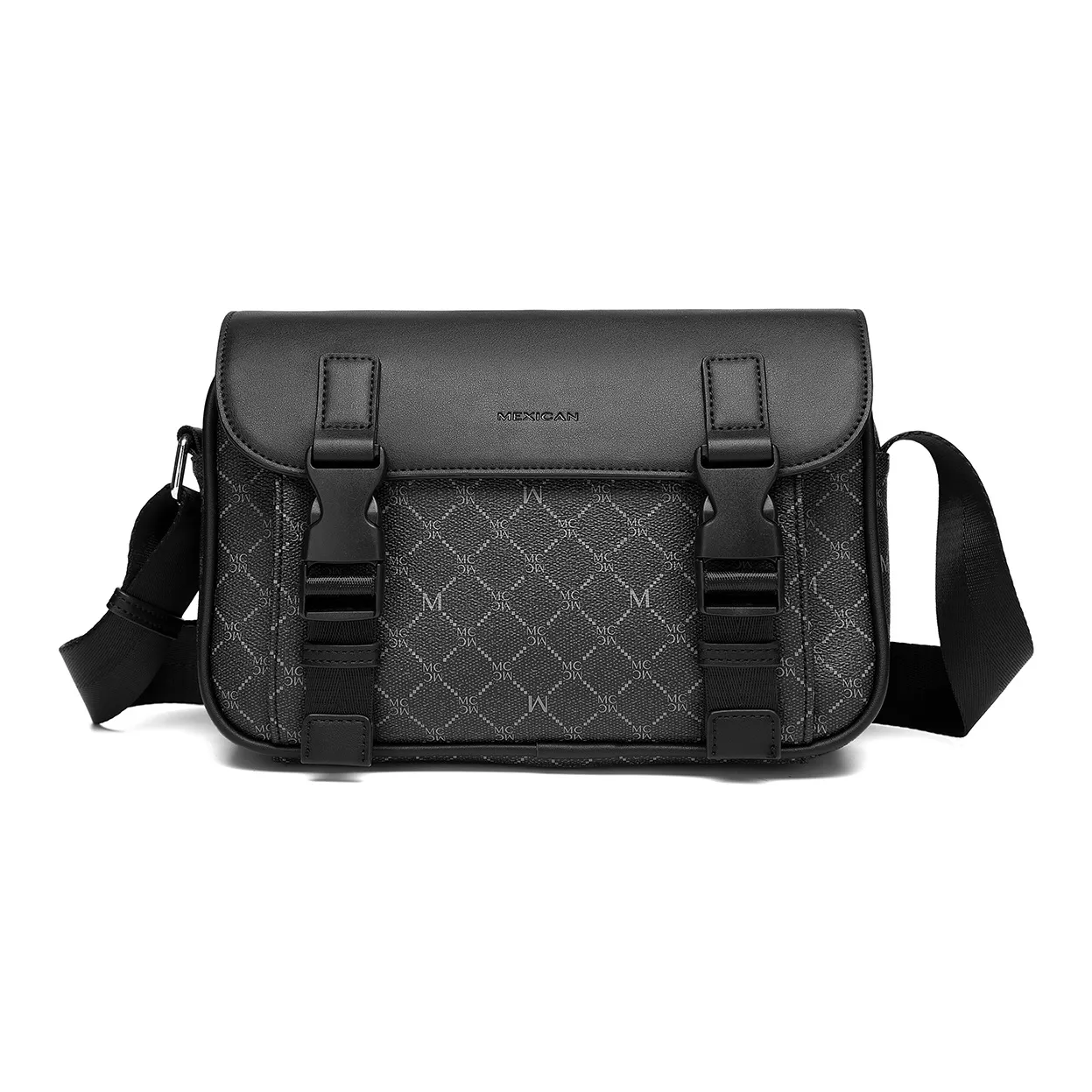 MEXICAN Сумка через плечо из синтетической кожи мужская темно-серый