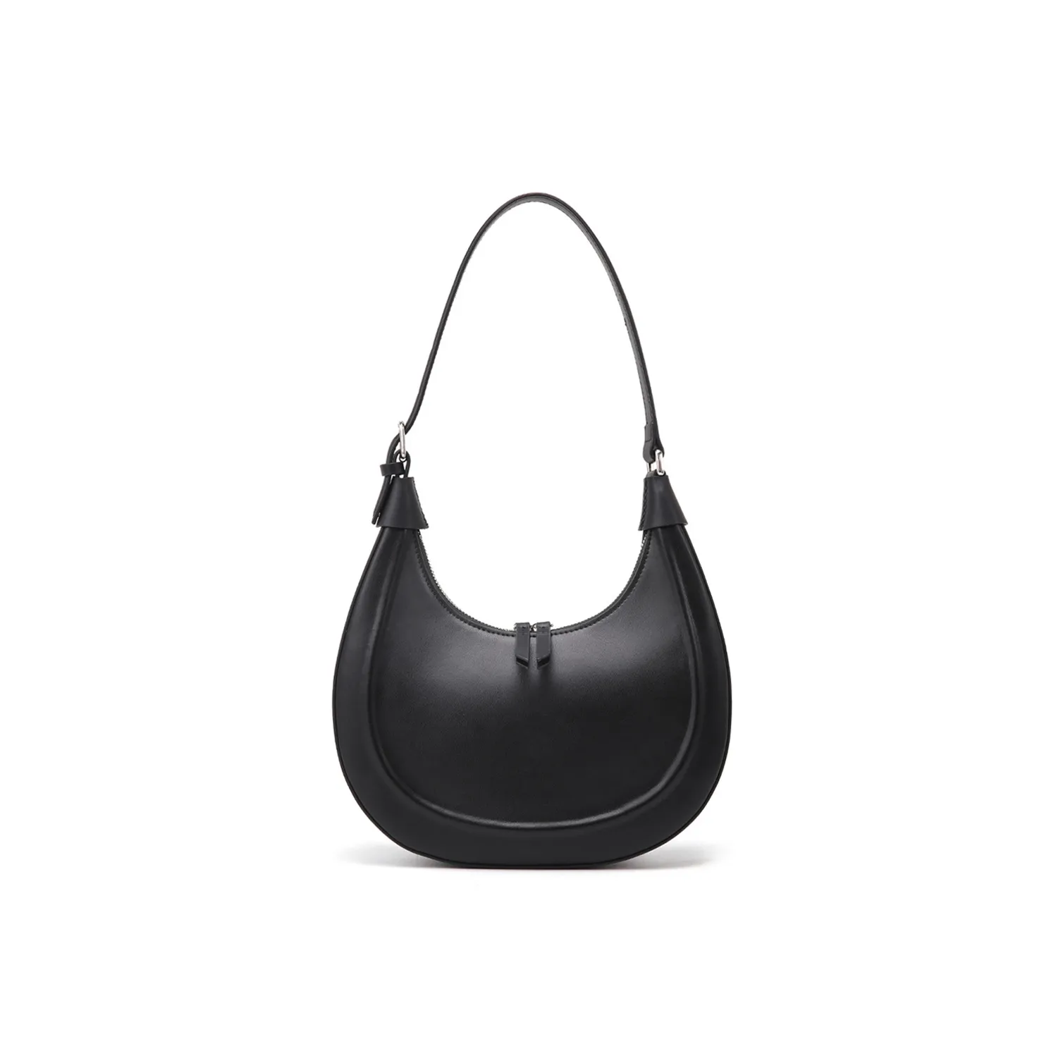 Roberta Di Camerino Сумка из коровьей кожи Полумесяц Сумка через плечо Женская Черная