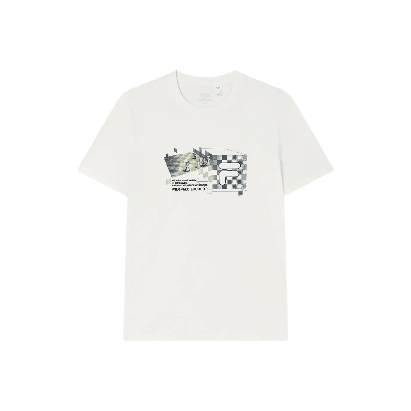 FILA x M.C.ESCHER Рубашка Мужская Облачно-Белая