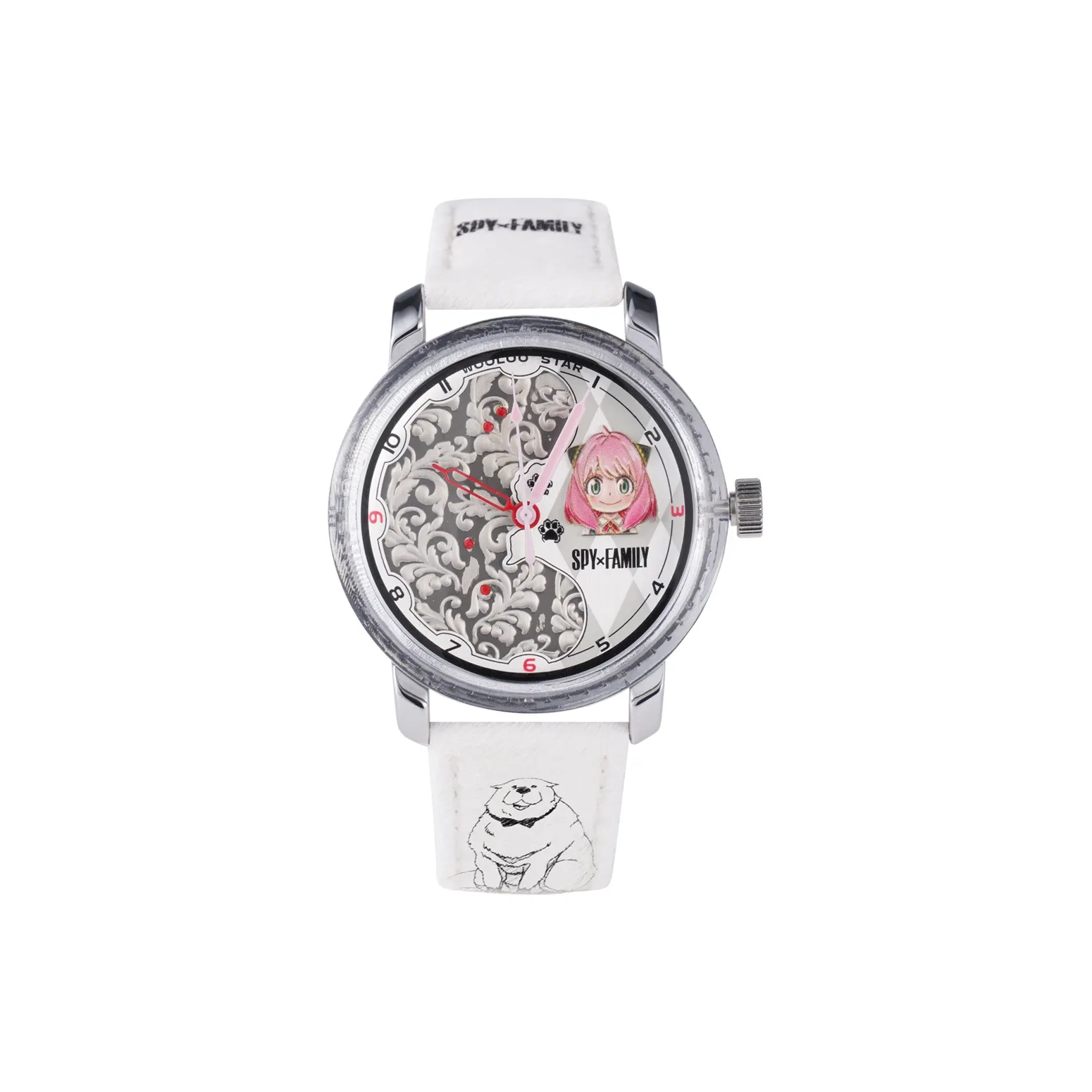 WOOLOO STAR Wulu SPY X FAMILY Collection Кварцевый механизм Часы Женские Белый циферблат