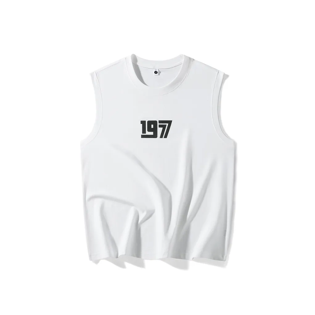 WOSAWE Trendy Fashion Tank Top Sports Vest Plus Size Loose Fit Trendy T Shirt Unisex