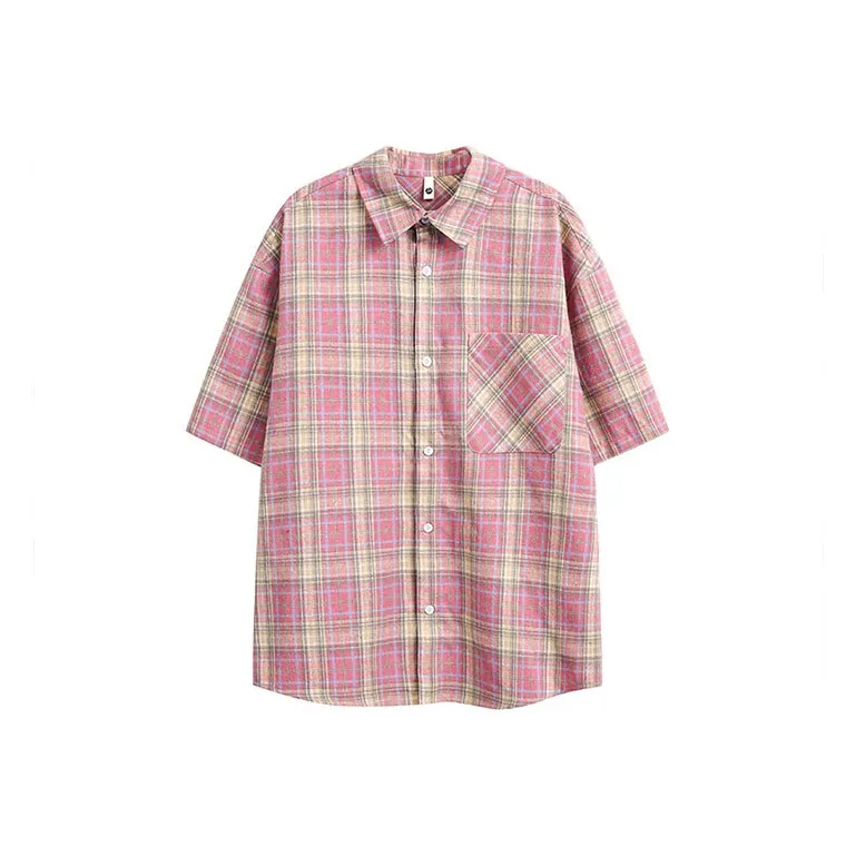 KEIRANDUN Розовая унисекс рубашка