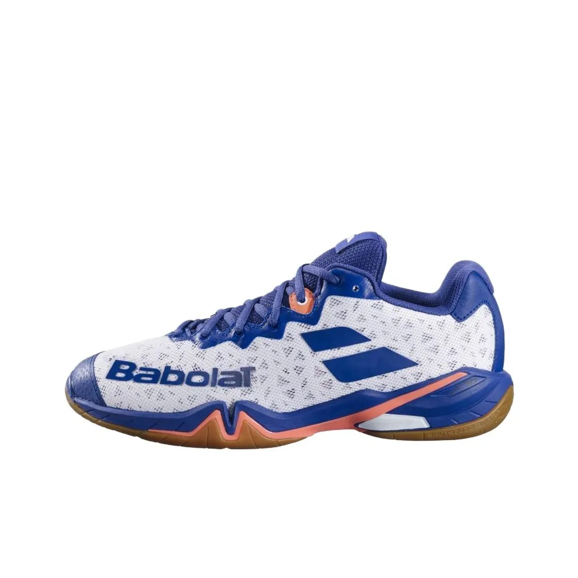 Babolat Shadow 4 Slip-Resistant Abrasion-Resistant Low-Top Badminton Shoes Men's White Blue Баболат Шэдоу 4 Противоскользящие Устойчивые к Износу Низкие Кеды для Бадминтона Мужские Белый Синий