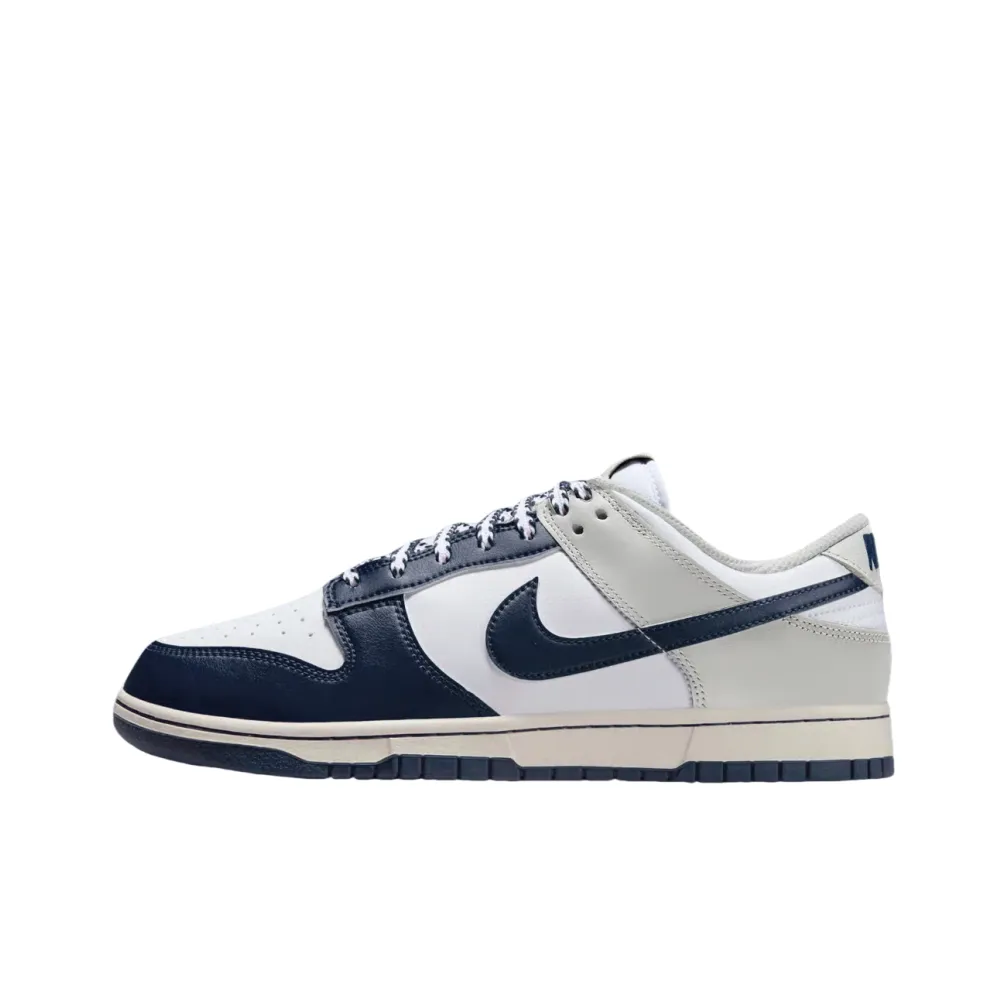 Nike Dunk Abrasion Resistant Низкие Кроссовки для скейтбординга Мужские Белые и Синие