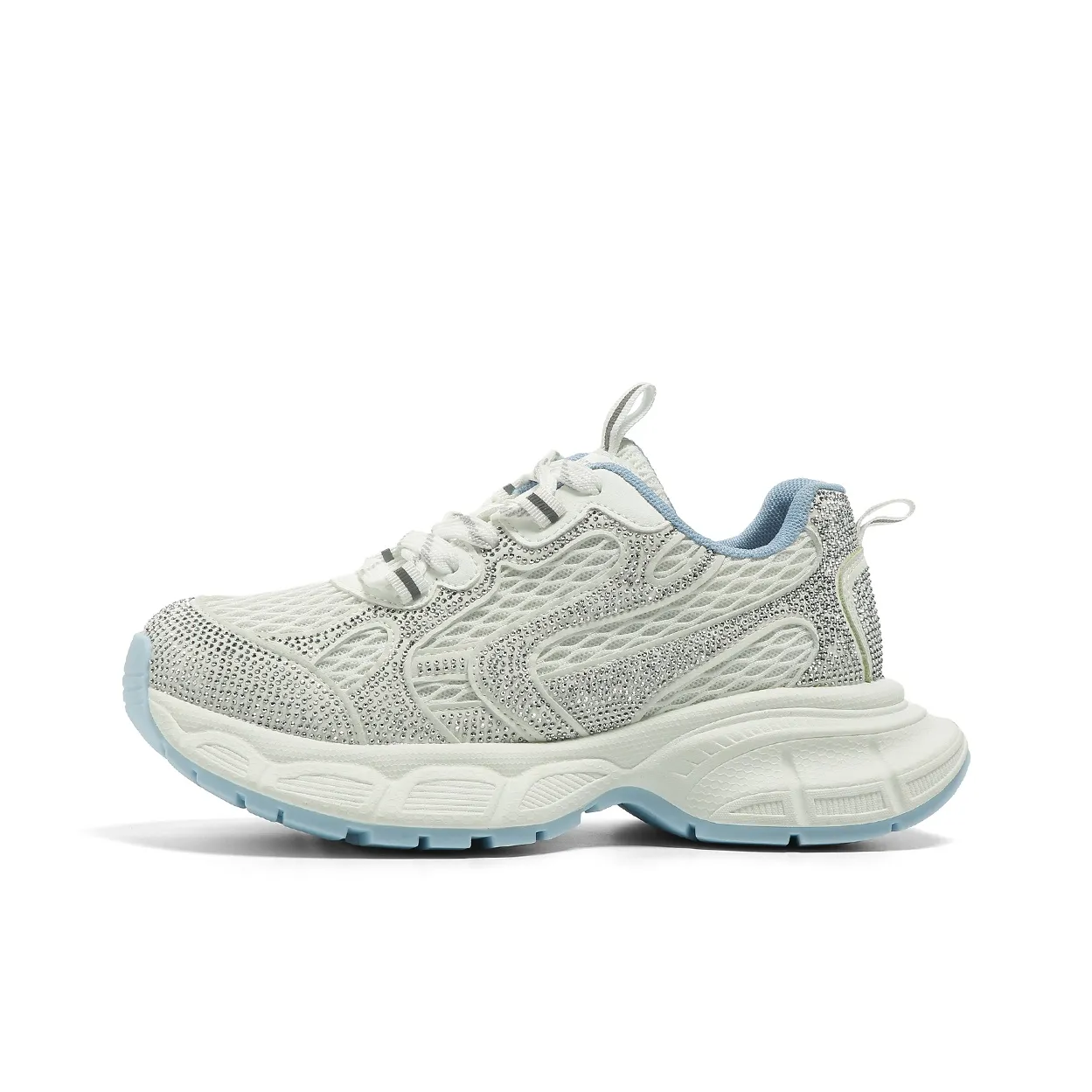 FOREVER 21 Амортизация устойчивый к истиранию увеличивающий высоту низкий топ кроссовки с подошвой женские белый синий