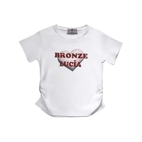 Bronze Lucia Белая Женская Рубашка T