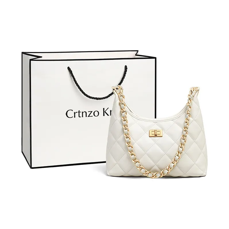 Crtnzo Kroez Коровья кожа Сумка через плечо Стандартная Женская Белая