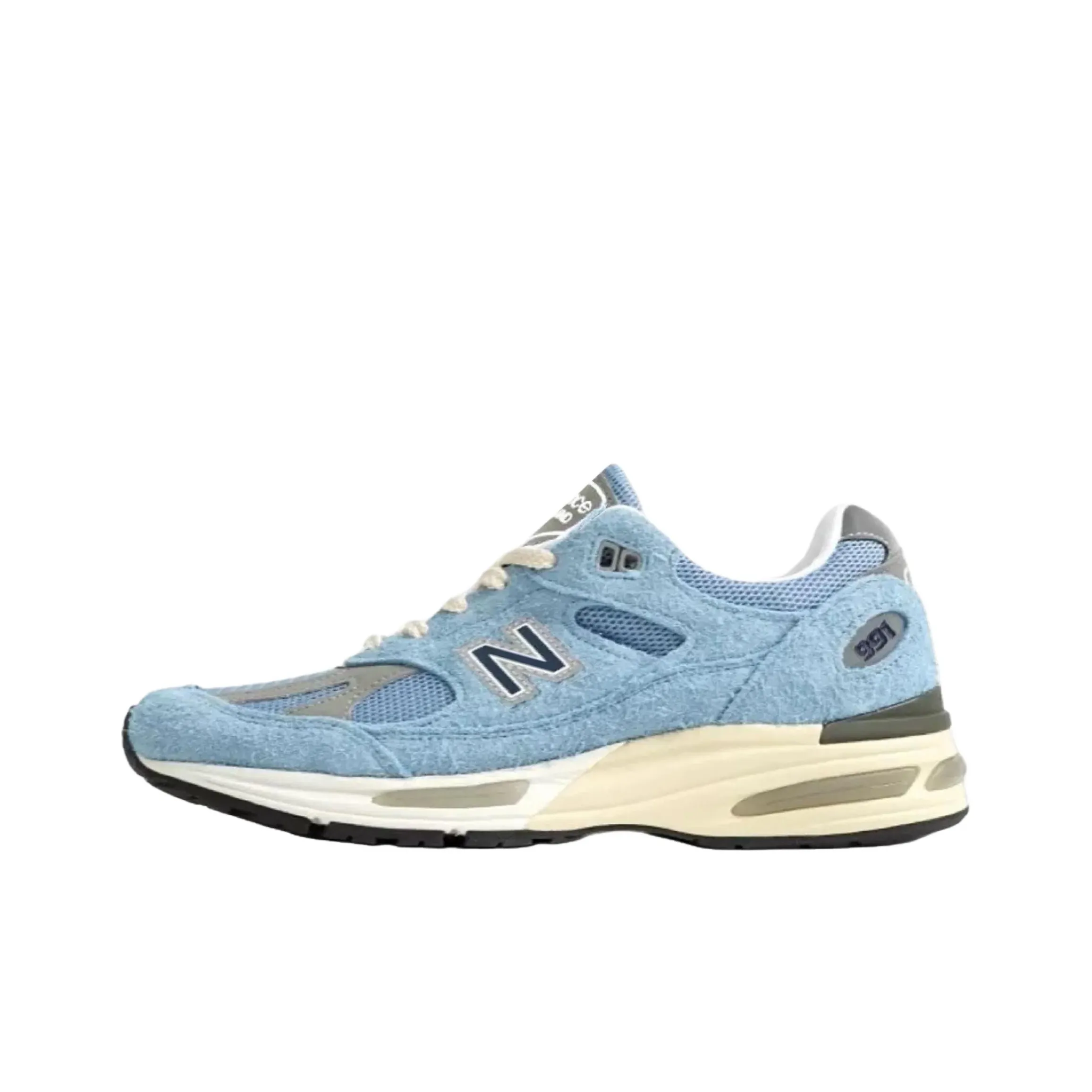 New Balance NB 991 V2 Устойчивый к истиранию Низкий Топ Повседневная Городская Коммутерская Беговая Обувь Мужская Небесно-Синий