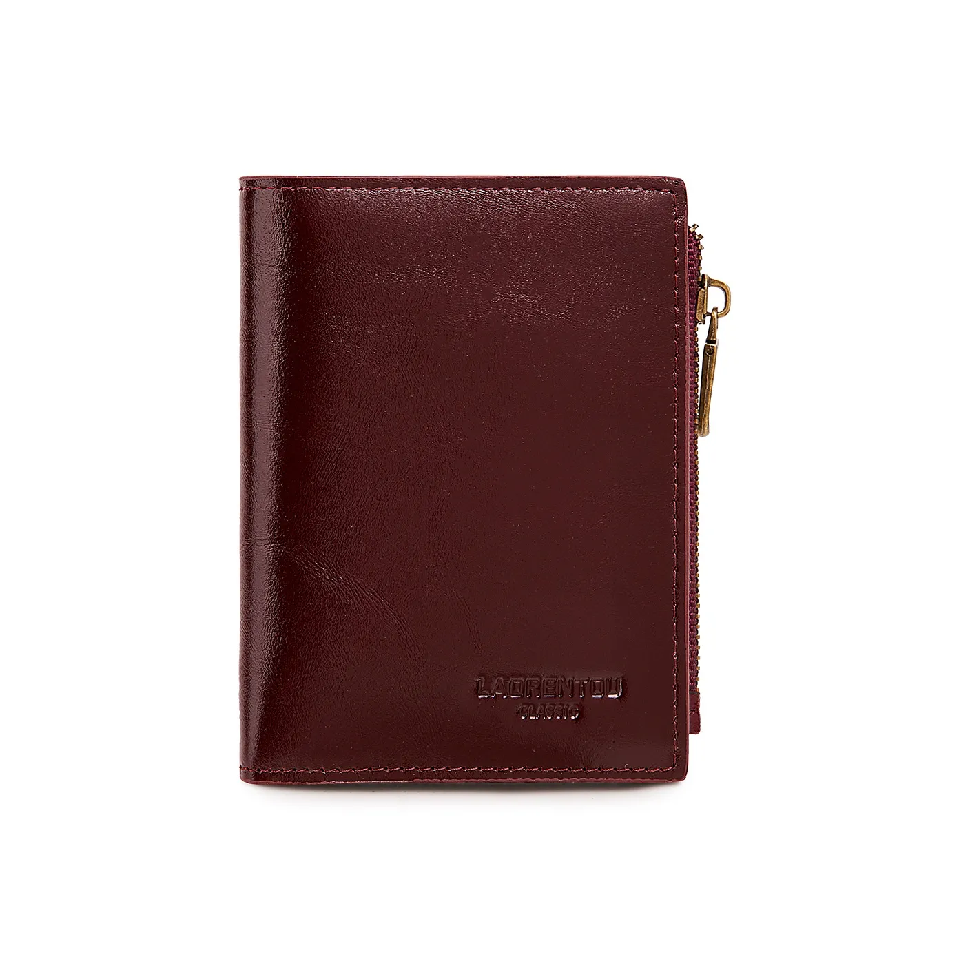 Old Man's Head Кошелек из лощеной коровьей кожи Унисекс Темно-коричневый