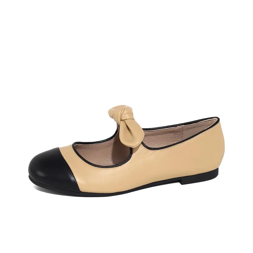 TAFN Плоская подошва Туфли Мэри Джейн Женские