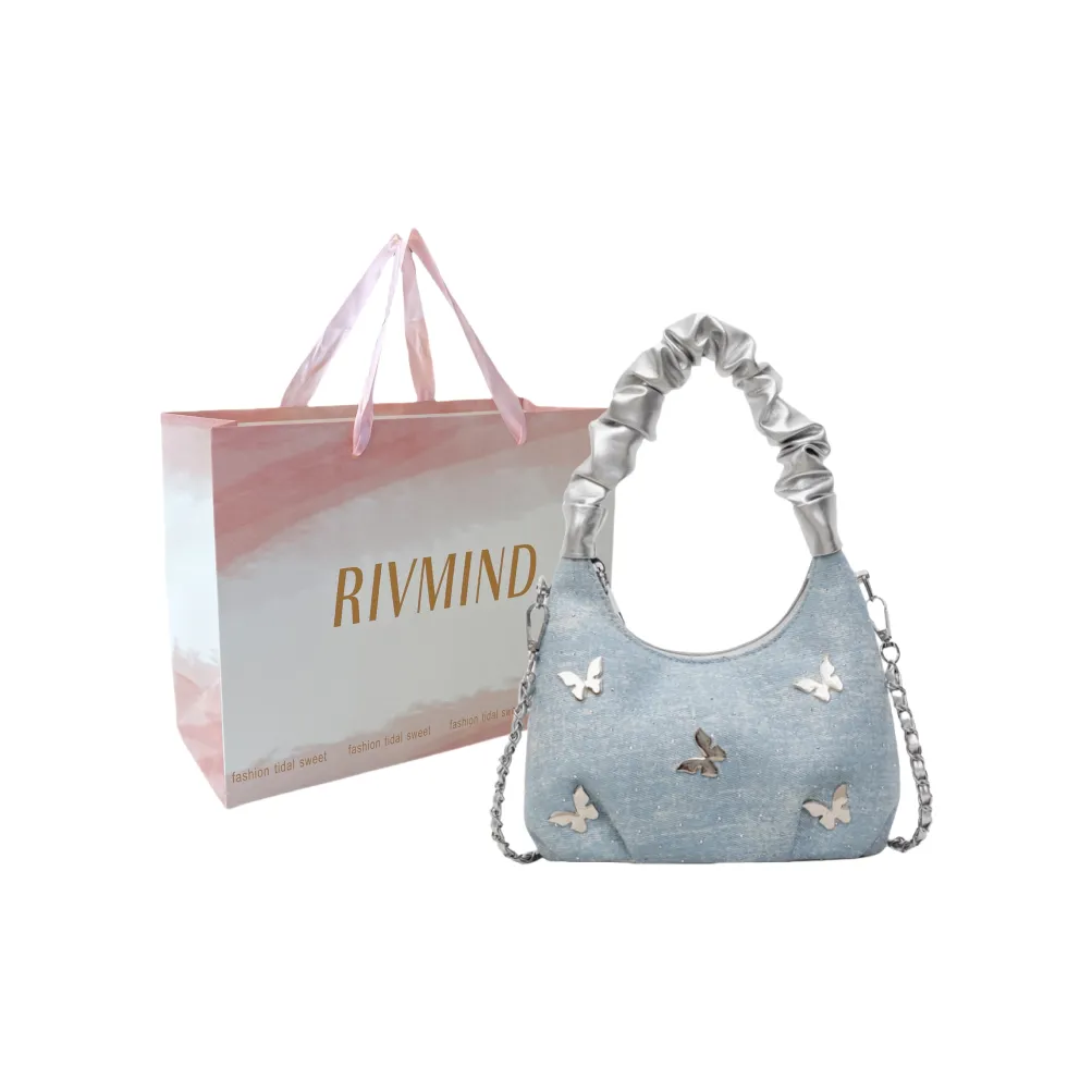 RIVMIND ПУ (полиуретан) Сумка через плечо Сумка Обычная Женская Небесно-синий Джинсовый синий Черный Королевский синий