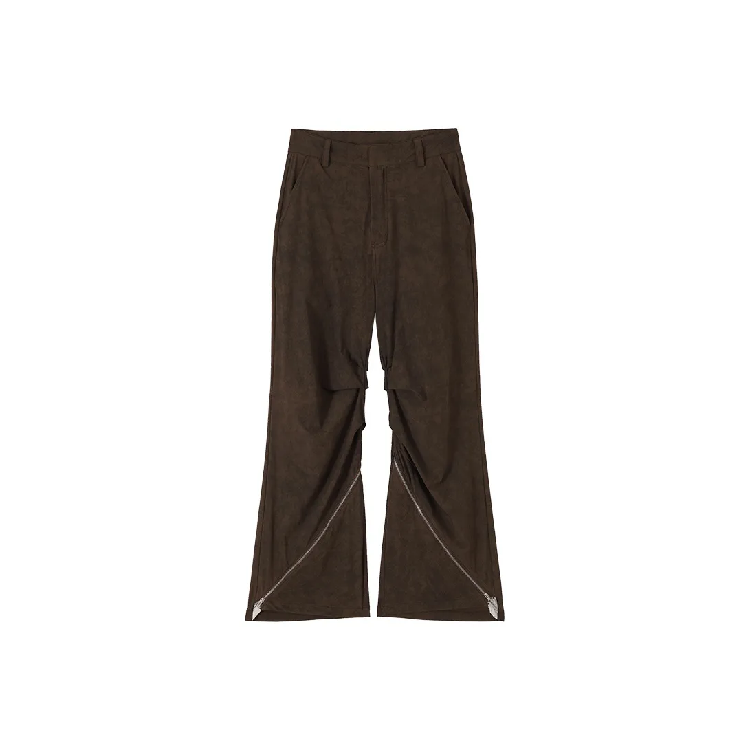 CONP Коричневые унисекс повседневные брюки