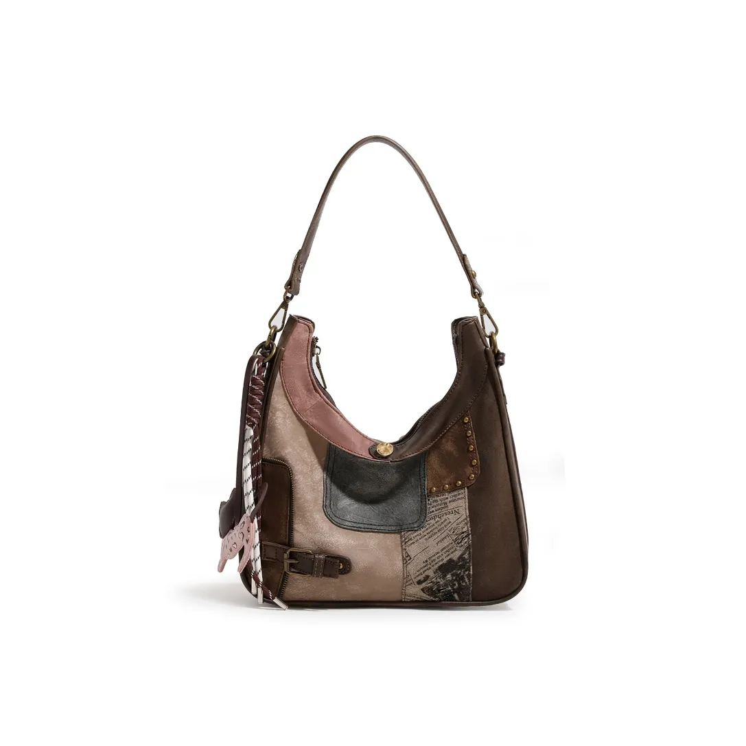 LINLIYOUMAO Сумка из синтетической кожи сумка через плечо среднего размера женская шоколадного цвета