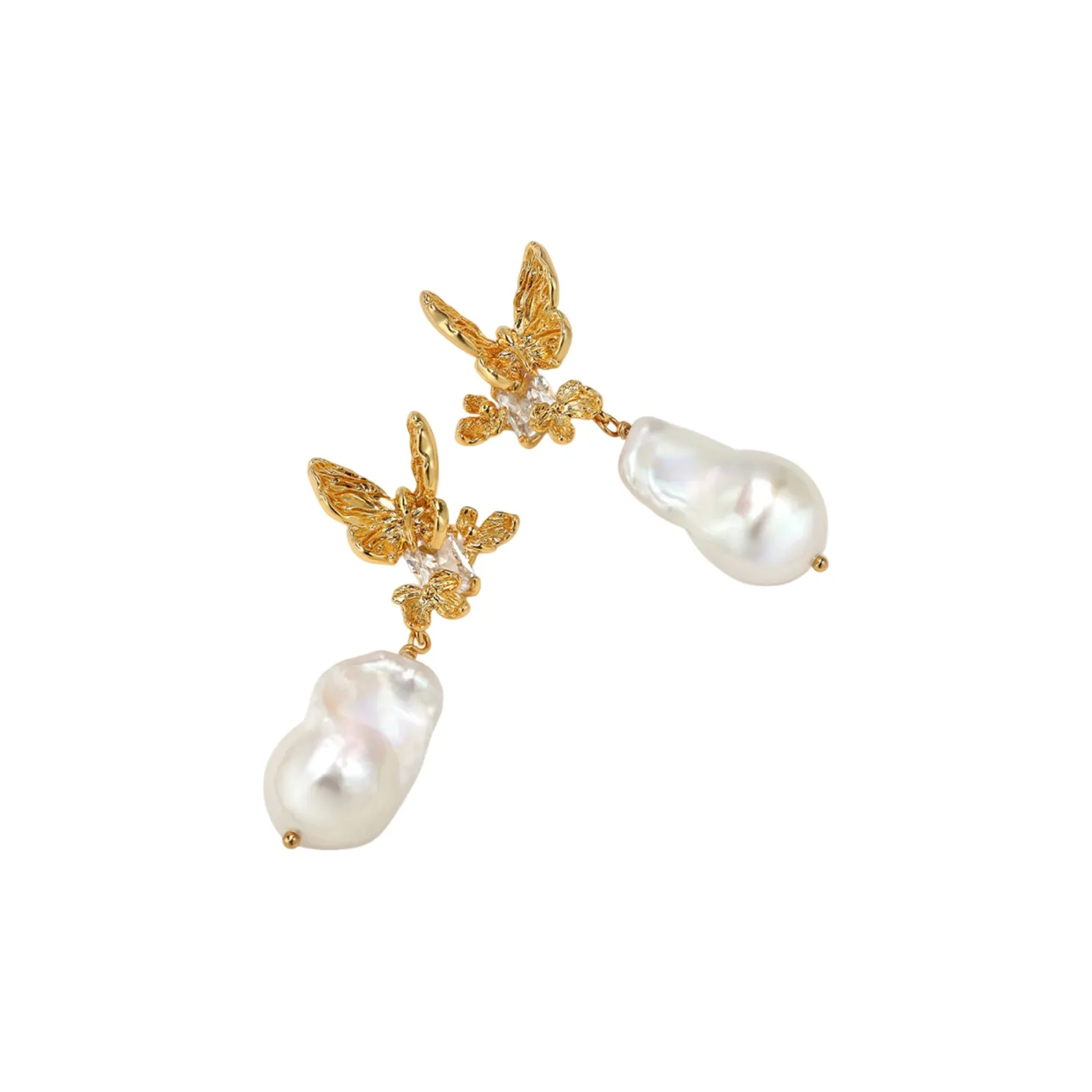 BOONEE ALUS Медные серьги с покрытием из каратного золота женские