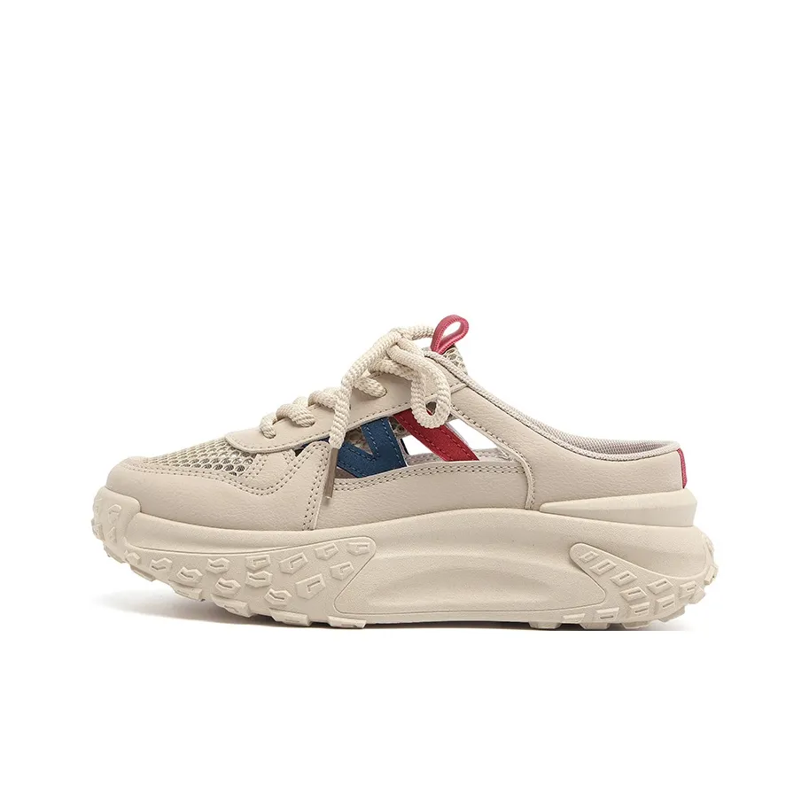 RENBEN Износостойкие против запаха Домашние тапочки Женские Хаки Красный