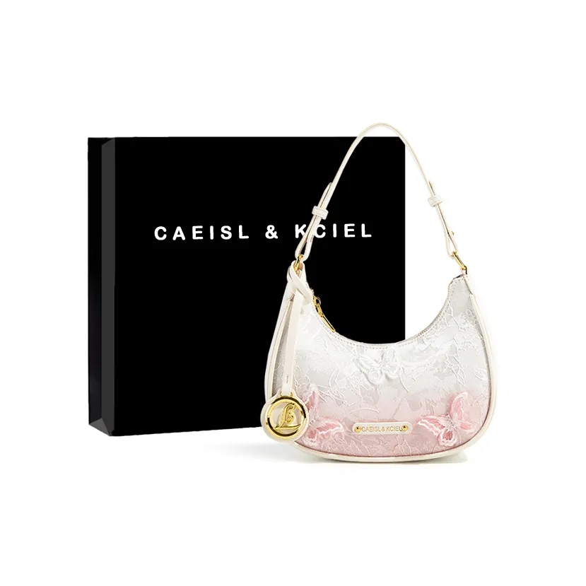 CAEISL KCIEL ПУ (полиуретан) Сумка через плечо Сумка на плечо Стандартная Женская Бабочка Градиент Розовый