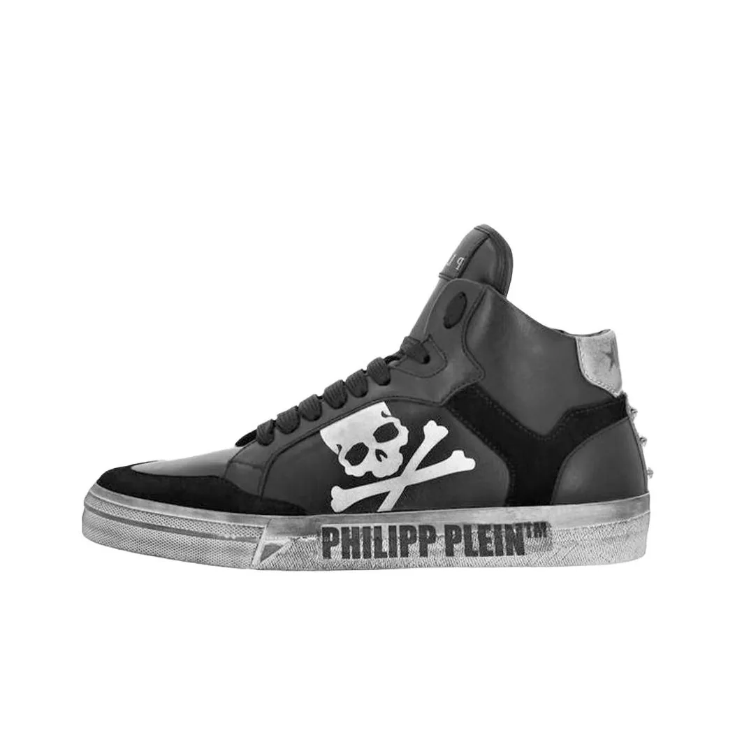 PHILIPP PLEIN Retrokickz High Топ Скейтборд Кроссовки Унисекс Черный