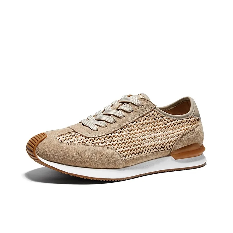 Hautton Jeans Низкий Топ Повседневный Мужской Желтый Коричневый