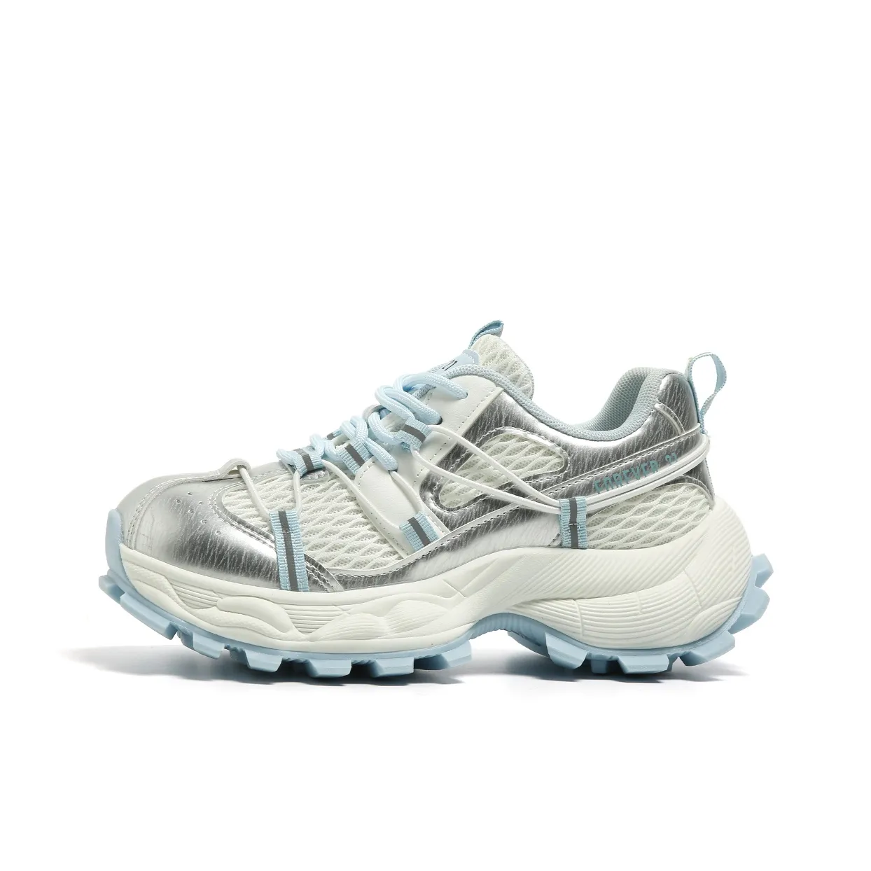 FOREVER 21 Устойчивые к истиранию увеличивающие высоту низкие топовые кроссовки с толстой подошвой женские синие