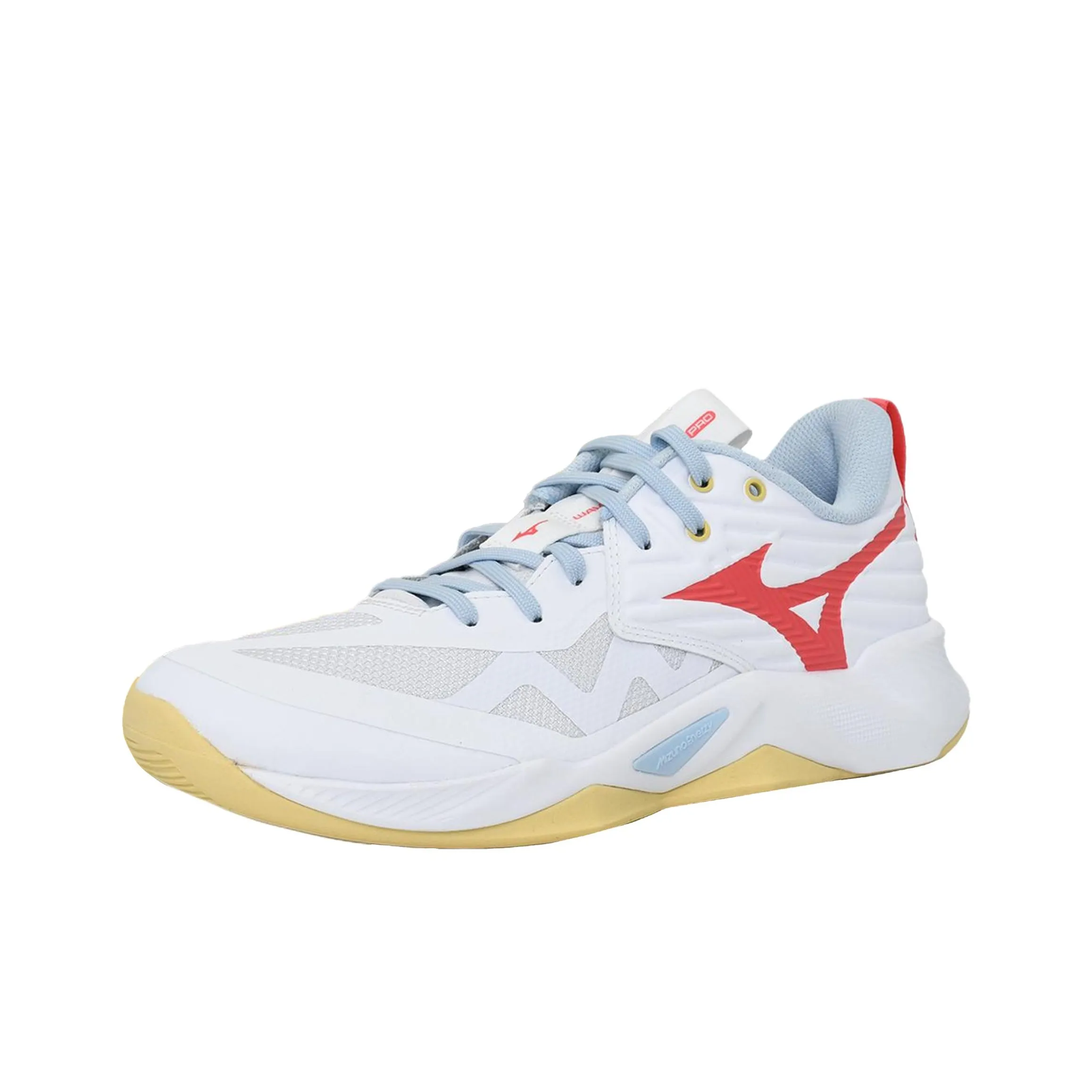 Mizuno Wave Slip-on Устойчивый к истиранию Низкий Топ Кроссовки для тренировок Унисекс Белый Красный