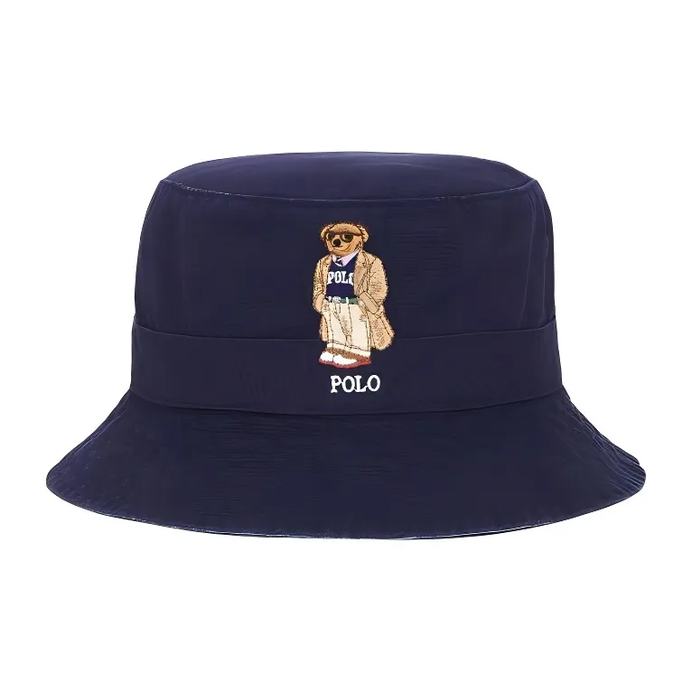 Polo Ralph Lauren Cotton Bucket Hats Унисекс Морской Синий